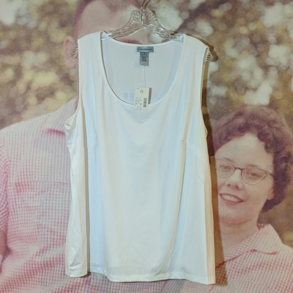 Catherine's White 2X 22/24 Tank Top